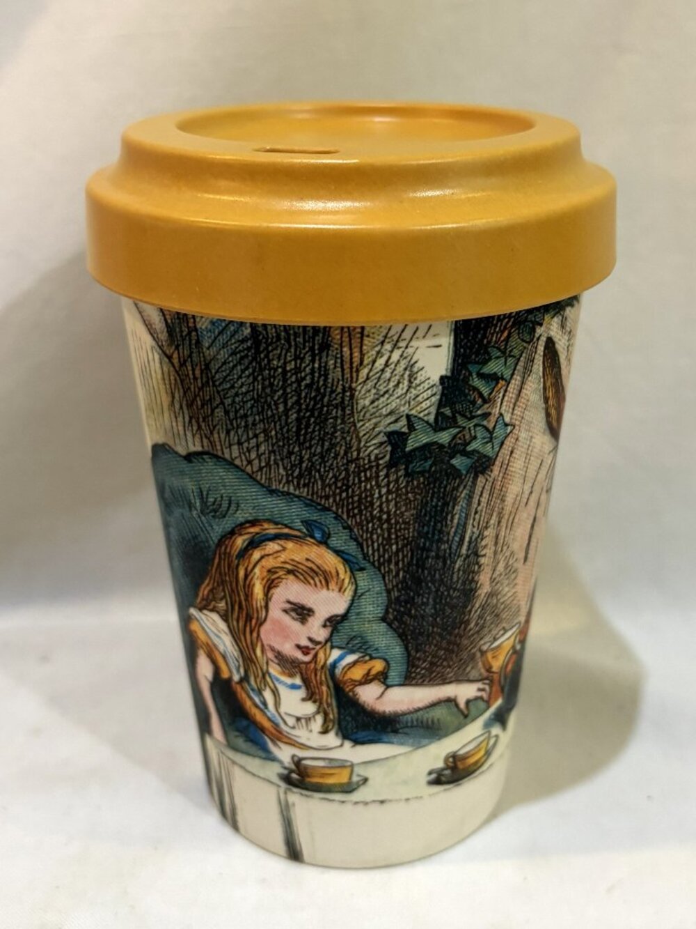Alice in Wonderland Mad Hatter's Tea Party Travel Mug Composite Bamboo